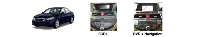 วิทยุเดิมติดรถยนต์ honda acoord g8