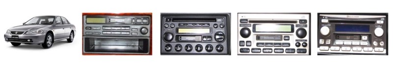 วิทยุเดิมติดรถยนต์ honda accord g6 งูเห่า