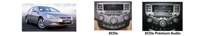 วิทยุเดิมติดรถ honda accord g7