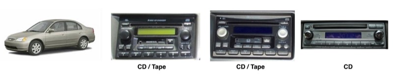 เปลี่ยน ซ่อมวิทยุเดิมติดรถยนต์ honda civic fd