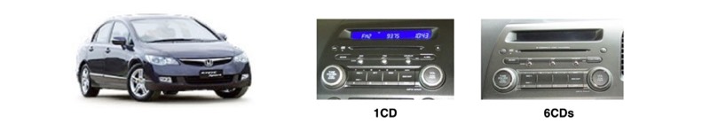 เปลี่ยน ซ่อมวิทยุเดิมติดรถยนต์ honda civic fd